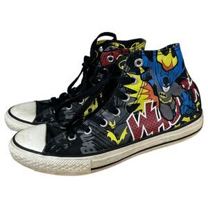 Converse All Star High Top Batman Sneakers Youth Size 3